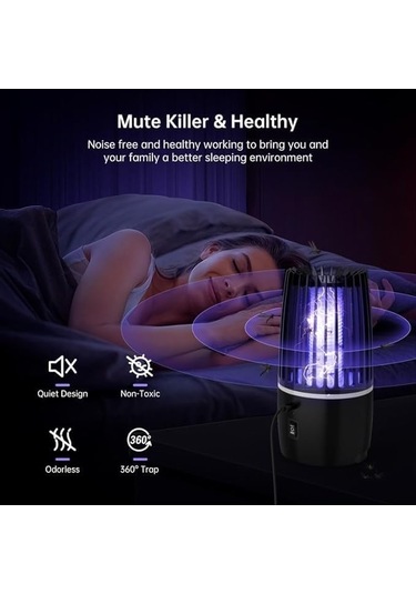 Elektrikli Sivrisinek Kovucu, 4000 Mah, 2'si 1 Şarj Edilebilir