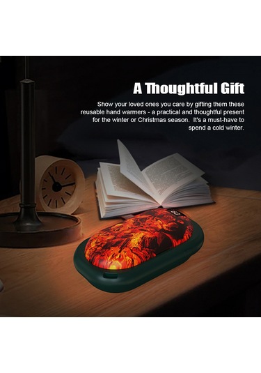 Xiyyadms Usb Şarjlı 3 Seviye Isıtmalı El Sıcaklığı - 5000mah Power Bank, Hızlı 5sn Isıtma, Beyaz, Dış Etkinlikler İçin Mini Portable Sıcaklık Kaynağı