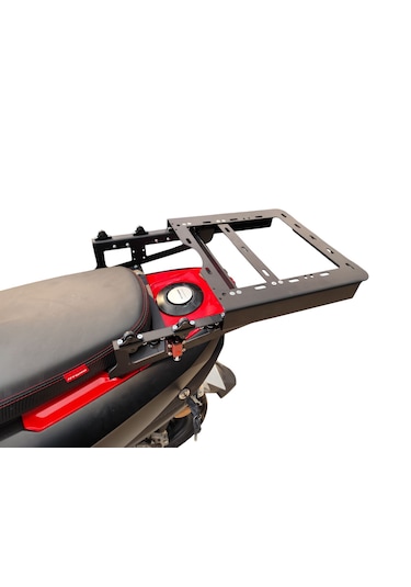 Tvs Ntorq 125 Kurye Çanta Demiri Tekerli Kayar Sistem Mat Siyah