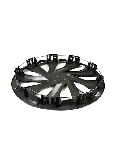 Honda City Uyumlu 14 Inç Piano Black Siyah Gri Jant Kapağı 4 Adet Set