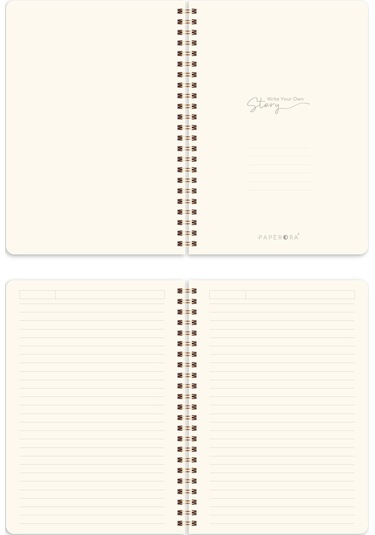 A5 Siyah Kraft Karton Kapak 70 Yaprak 110 Gram Çizgili Not Defteri Çizgili Siyah