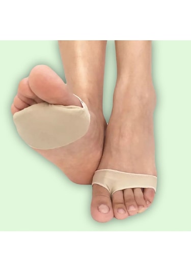 Ağrıyan Ayaklar Için Kumaş Kaplı Silikon Metatarsal Ped