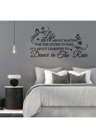 Benzersiz Duvar Sticker'ı Kelebekli İngilizce Harfler Çıkarılabilir Duvar Kağıdı Ev Yatak Odası Dekoru Diğer