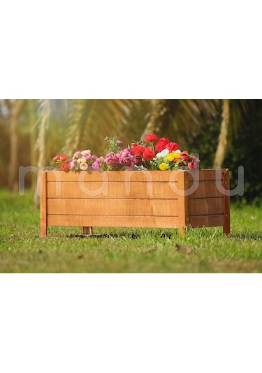 Mandu 84 x 36 CM Dekoratif Ahşap Saksı