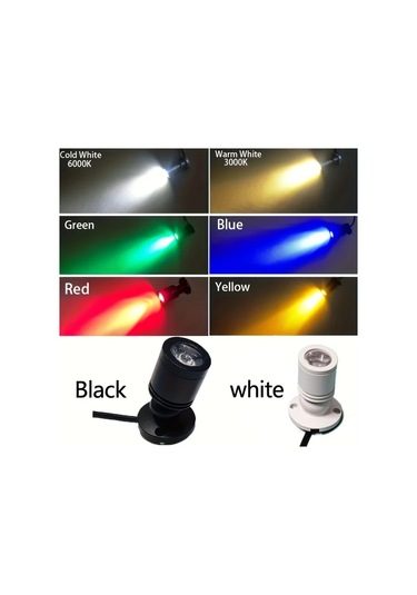 Willowhaven Aosuı Mini Usb Led Spot Işığı Siyah Beyaz Işık İç Mekan Aydınlatma Siyah - Beyaz İşık