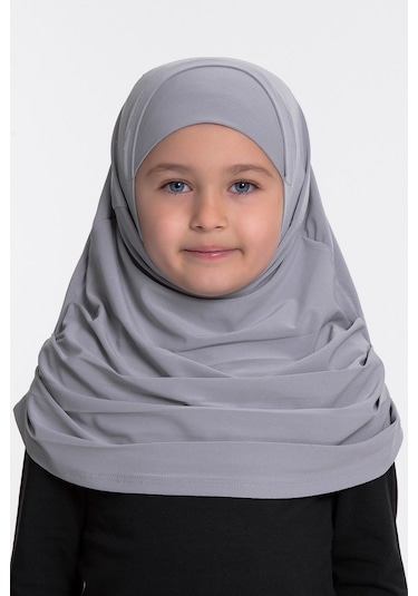 Hürrem Bone Gri Pratik Hazır Geçmeli Çocuk Tesettür Bone Sandy Kumaş Kendinde Gri Hürrem Bone Gri Pratik Hazır Geçmeli Çocuk Tesettür Bone Sandy Kumaş Kendinde Gri