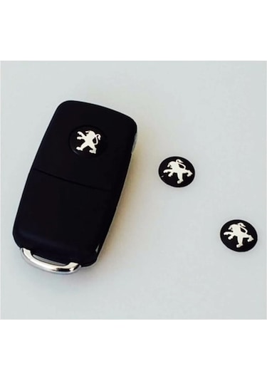 Peugeot Araç Anahtar Logo Amblemi Kumanda Logo Çap: 14 Mm 2 Adet