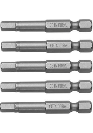 Ceta Form Cb/1950 Çelik Bits Alyan Uç Seti 5mm X 50mm 5'li Paket