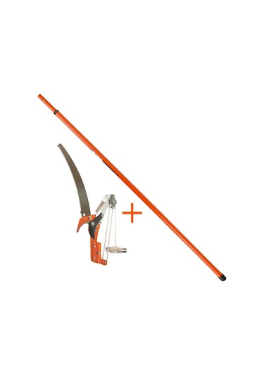Meşem Yüksek Dal Budama Makası Ve Testere + Teleskopik Sap