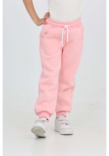 Toontoy Kız Çocuk Fiyonk Nakışlı Eşofman Alt Pembe