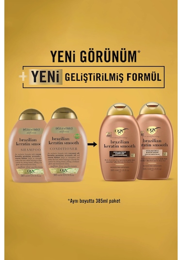 Ogx Brazilian Keratin Şampuan 385 Ml + Argan Yağ 100 Ml Normal