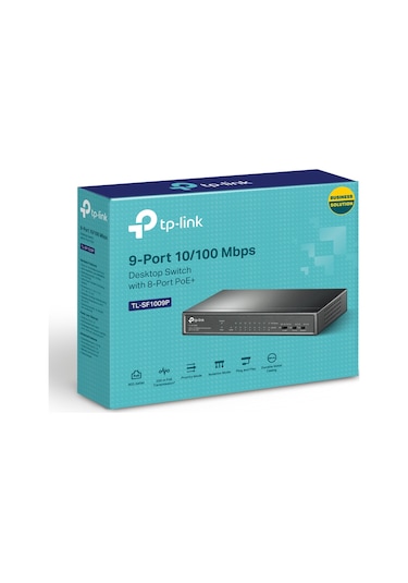 TP-Link TL-SF1009P 9 Port Poe 10/100 Mbps Switch