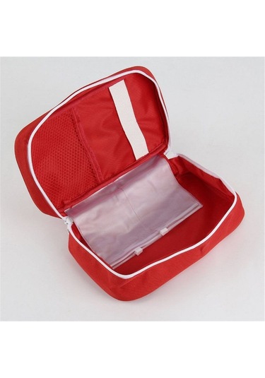 Sones Seyahat İlk Yardım Çantası Ev Acil Durum Hayatta Kalma Kurtarma Kutusu Kırmızı
