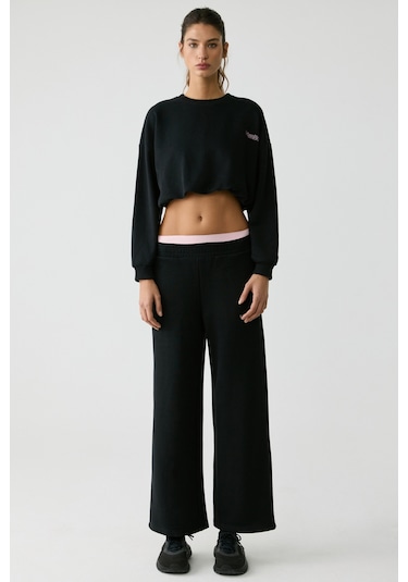 Urban Beat Mıcha Kadın Siyah Sweatshirt Siyah