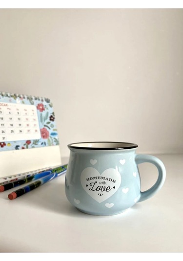 Kupa Fincan Bardak 150 Ml Hediyelik - Mavi MAvi