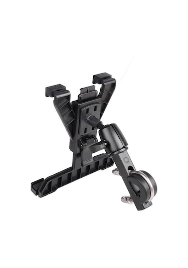 Youtek Bisiklet Ve Motosiklet İçin 7-10 İnç Tablet Tutucu, Dayanıklı Navigasyon Aparatı, Siyah, Kolaysız Kurulum, Dürtüye Dayanıklı Konstruksiyon Siyah