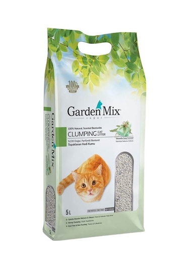 Garden Mix Bentonite Kedi Kumu İnce 5 Lt Marsilya Sabunlu