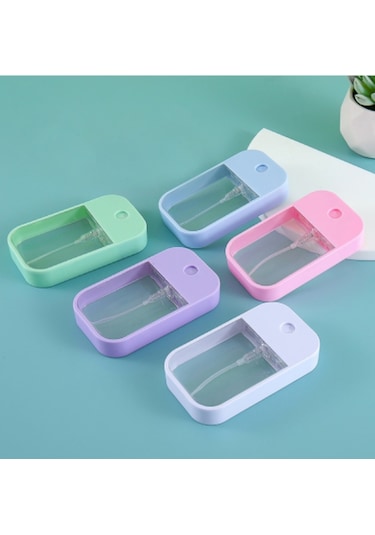 Mucit Home 1 Adet Renkli Dezenfektan Kolonya Çantaya Atmalık Sprey Şişesi