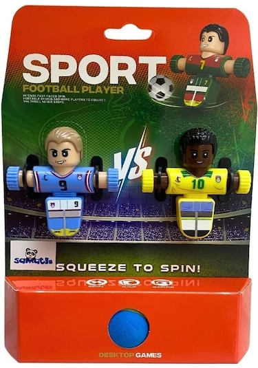 Çift Sporcu 9m-10s - Bas-döndür Mini Masaüstü Futbol Oyunu Diğer