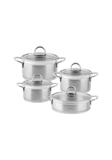 Hisar Orion Çelik Tencere Seti 8'li