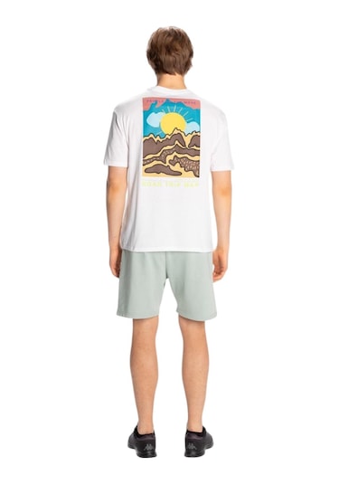 Kappa Erkek Frotis Regular Fit Tişört Beyaz