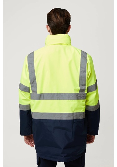 Eradium 5n1 Reflektörlü İş Güvenliği Parkası F.sarı-lacivert