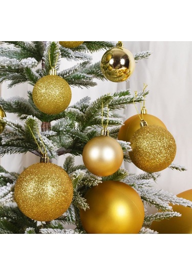 Xindoker 20 Adet Altın Zırhlı Zeytin Yaprağı, Noel Ağacı Ve Gül Decorasyonu İçin Yeşil Ve Parlak Tohum