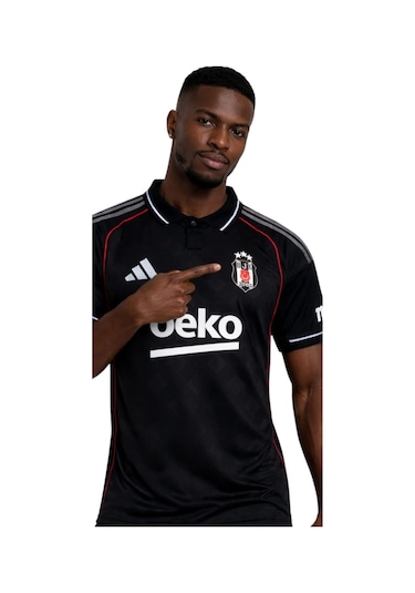 Beşiktaş Lisanslı Adidas Forma Lazer Kutu Siyah-beyaz