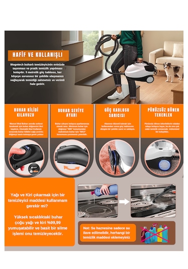 Mogotech MG-101 Buharlı Temizlik Makinası