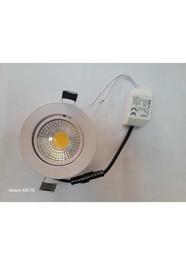 5 Watt Beyaz Kasa Günışığı Cob Ledli Downlight Spot 10 Lu Paket