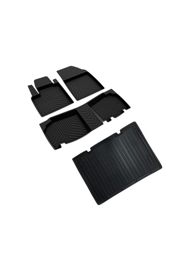 Renault Kangoo Ferrous 4D Havuzlu Kauçuk Paspas ve Bagaj Demirli Model İçin 3D Bagaj Havuzu 2024 ve Üstü