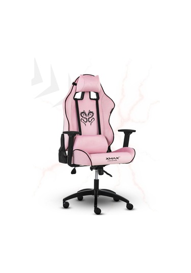 Rio Balerion Terletmez Kadife Kumaş Pembe Gaming Oyuncu Koltuğu -13 Pembe