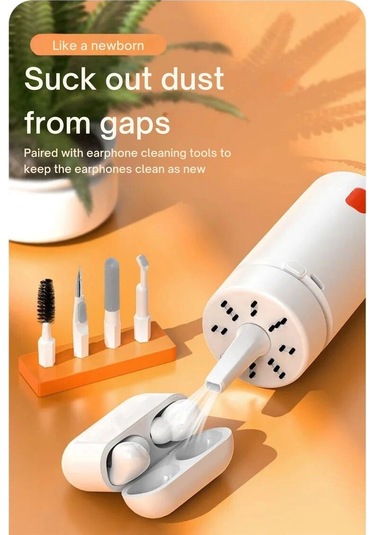 Redclick Şarjlı Kulaklık ve Klavye Temizleme Seti