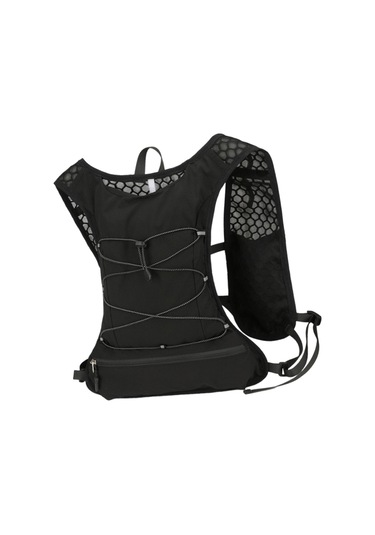 Suntek Kadın Koşu Yeleği Koşucu Sırt Çantası Hidrasyon Siyah