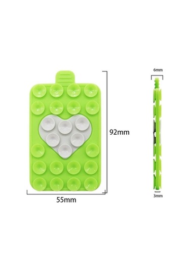 Novahub Dayanıklı Vantuzlu Telefon Tutucu Çok Fonksiyonlu Silikon Vantuz Ped Cep Telefonu İçin White White