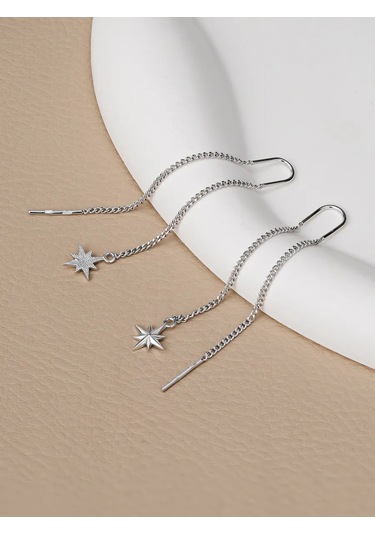 Lucente Uzun Gümüş Zarf Küpeler 185636710 Diğer