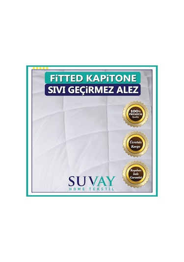 Suvay Kapitone Fitted Su Sıvı Geçirmez Alez Tek Ve Çift Kişilik