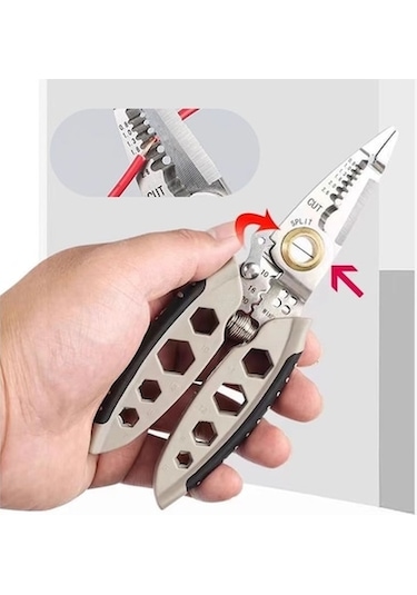 Pazly Sıyırma Renk Makinesi Kablo İnç Delikli Çelik Çok Boyutlu Amaçlı Altıgen 7 6pi