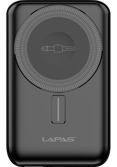 Lapas Lp-pw004 Akıllı Saat Kablosuz Şarj Özellikli Wireless Powerbank 10000mah 15w Siyah