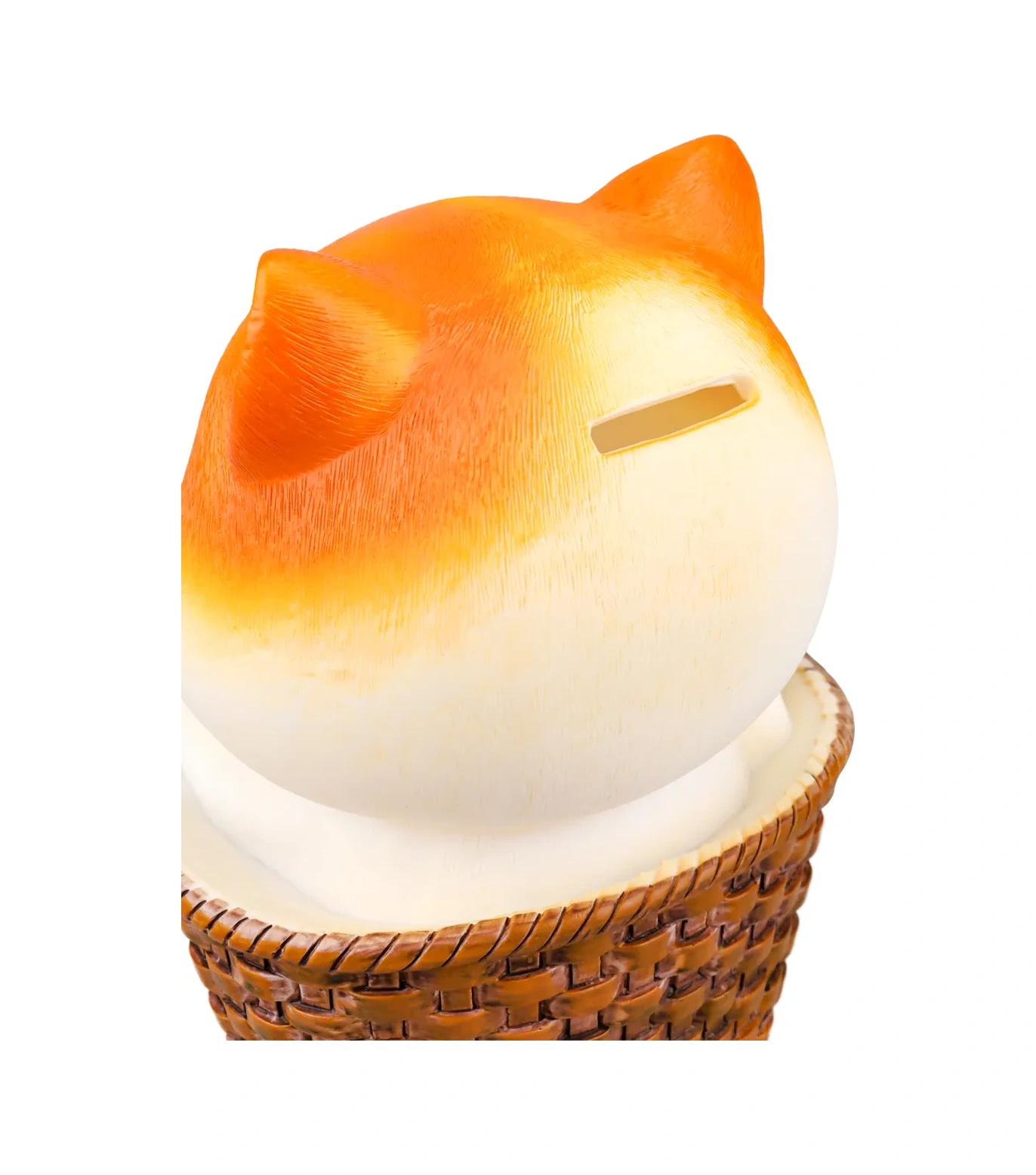 Mıland Sepetin İçinde Kedi Desenli 17 Cm Çocuklar İçin Kumbara 294018656