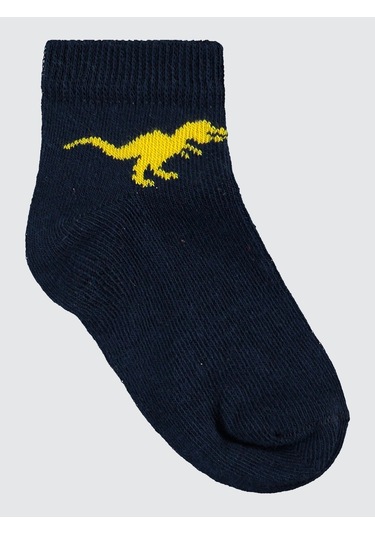 Civil Boys Erkek Çocuk 3'lü Patik Çorap 2-12 Yaş Siyah Siyah