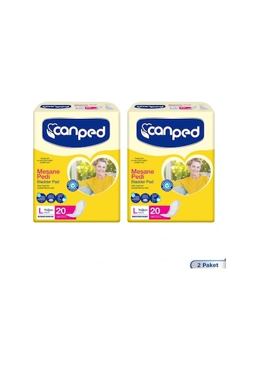 Canped Mesane Pedi Yoğun L Beden 20 Adet X 2 Adet PKT.CANPED.112 L