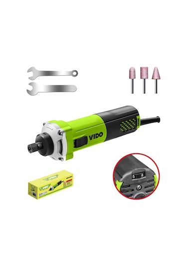 Vido WD010710650 650 W Devir Ayarlı Kalıpçı Taşlama Makinesi