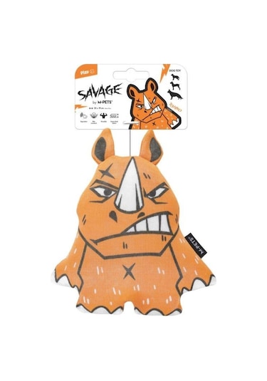M-pets Savage Gergedan Peluş Köpek Oyuncağı 22x19 Cm