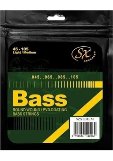 Sx Szstb1lm Light Top Medium Bottom Bas Gitar Teli 045-0.0105