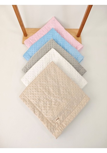 Kapitone Nohut Bebek Kundak Battaniyesi Çift Taraflı / Mevsimlik / Yenidoğan / Hastaane Çıkışı Pembe