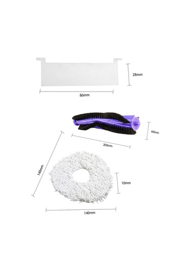 Cbtx Narwal Clean Robot J3 Yedek Parça Aksesuar Seti