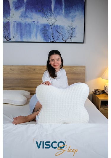 Visco Yastık Papillon Ortopedik Yastık 45x50x15 Cm