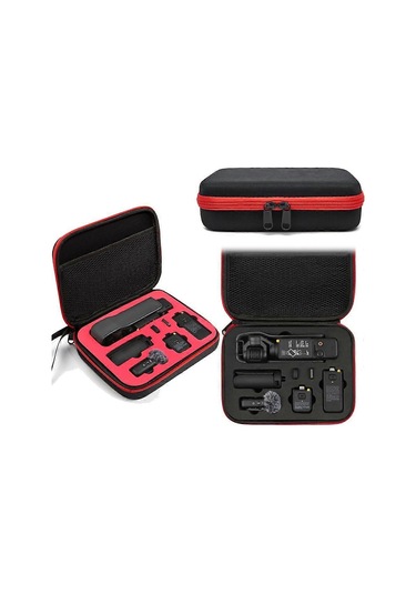 Djı Osmo Pocket 3 Üç Eksenli Gimbal Sabitleyici Kamera Saklama Çantası, Pocket 3 Taşıma Çantası, Spor Kamera Ve Aksesuar Sıralama Çantası, Kırmızı Astarlı Gri, Evrak Çantası Tarzı Diğer