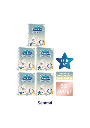 Senimil 1 Mutlu Geceler Bebek Sütü 300 G 5 Adet